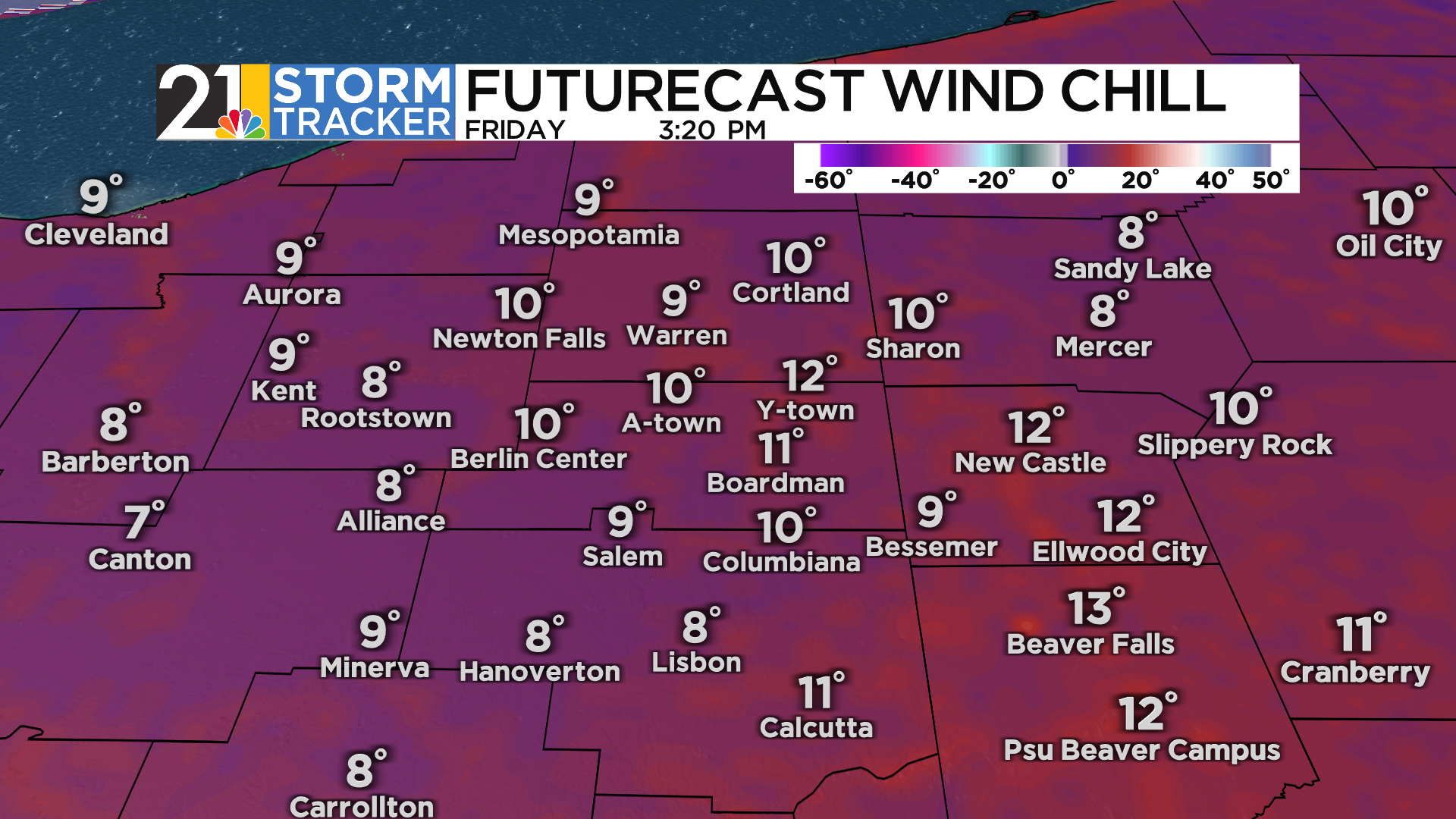Strong winds, rapidly falling temperatures on the way