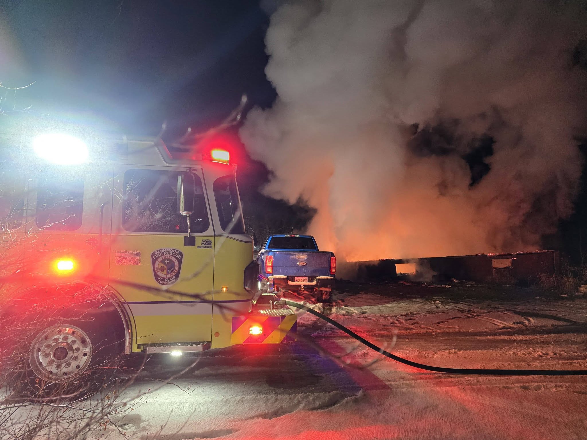 Fire burns down Columbiana County home